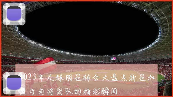 2023年足球明星转会大盘点新星加盟与老将离队的精彩瞬间